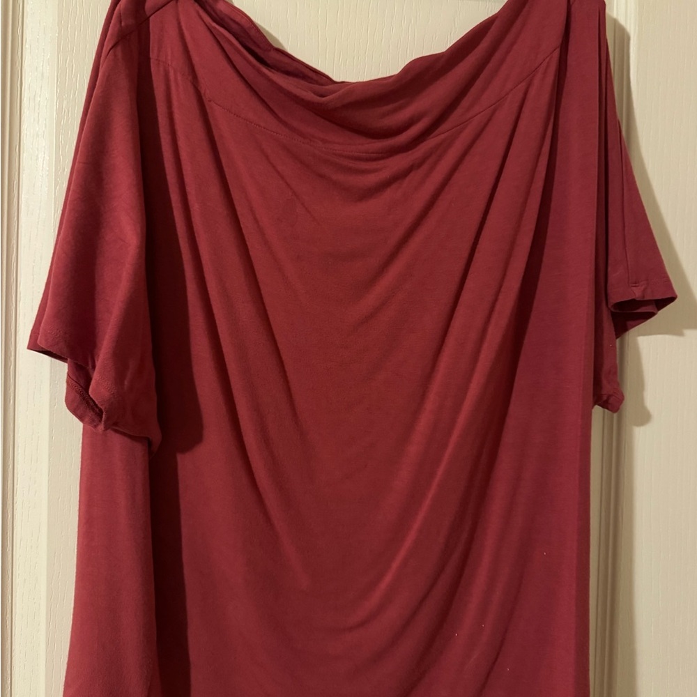 Daytrip Red Drape Neck Top